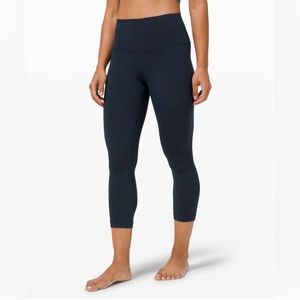 Lululemon Align Crop *21"- True Navy- Size 0